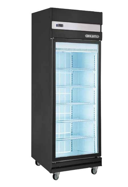 Glass display freezers