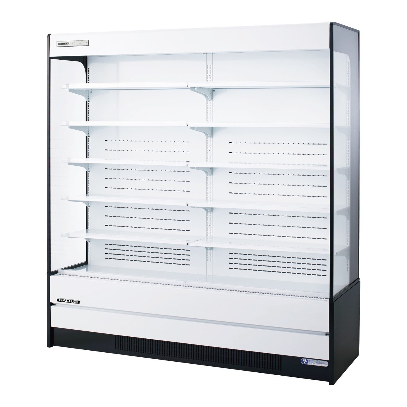 Multi-deck open showcases