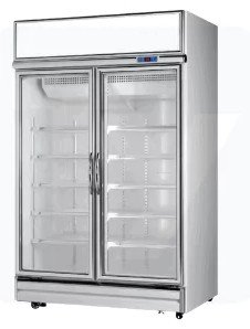 Uniko 970L Upright Display Glass Chiller UNGD-2DC-INV